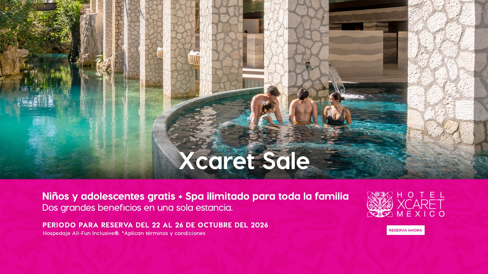 Menores se Hospedan Gratis | Hotel Xcaret México